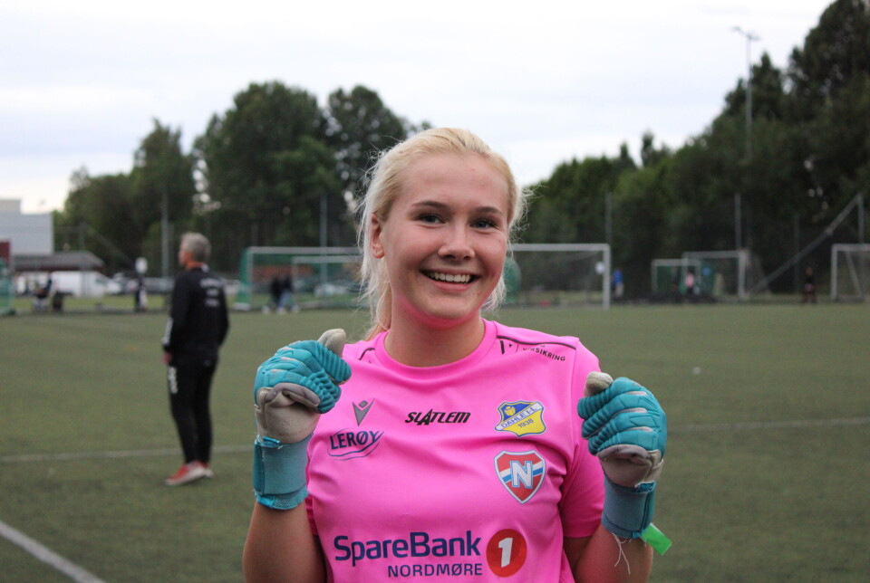 Dahle Nordlandets dyktige keeper, Ingeborg Bjørkevoll.