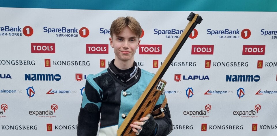 Varg Andre Tyrhaug fra Smøla fylte opp midten av blinken og sikret seg skive to til mesterskapsfinalen klasse eldre rekrutt.