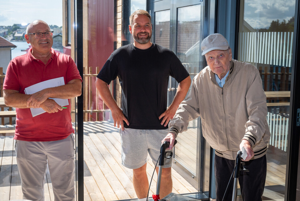 F.v. Geir Gerhard Greger, Sverre Løseth og Arild Jørgenvåg (101).