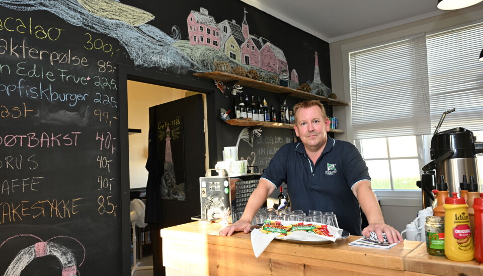 Krovert Arild Dybå-Eidem inne på Gripkroa. Til daglig disponent i Kristiansund Kommunale Sundbåtvesen Kf. FOTO: JOHN BERGE