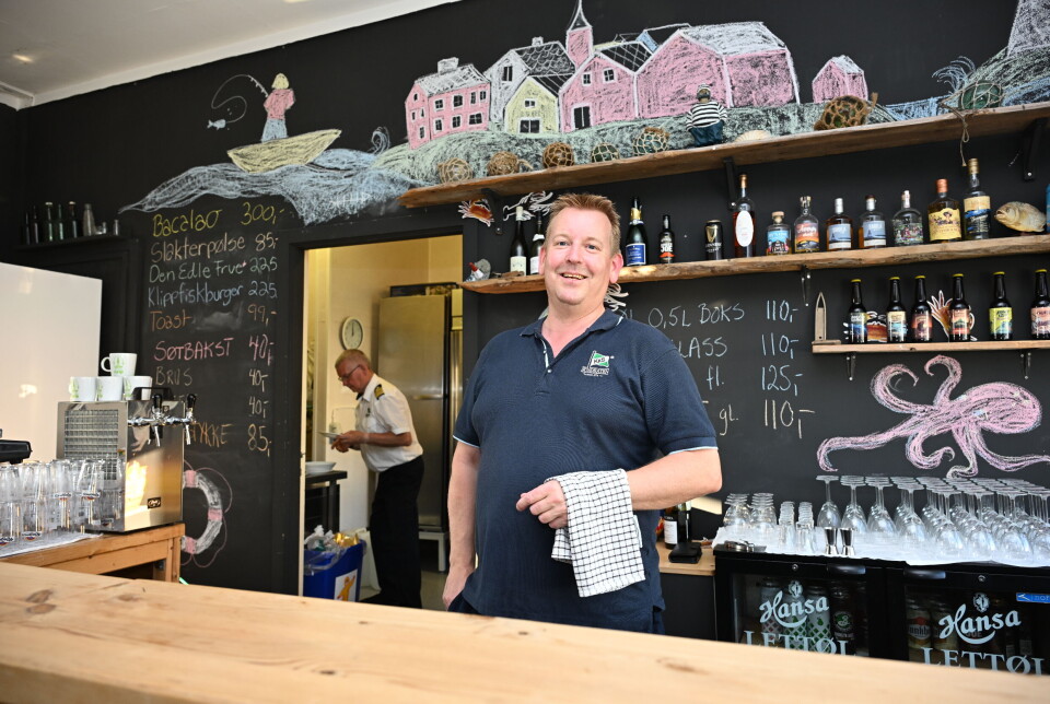Krovert Arild Dybå-Eidem inne på Gripkroa. Til daglig disponent i Kristiansund Kommunale Sundbåtvesen Kf. FOTO: JOHN BERGE