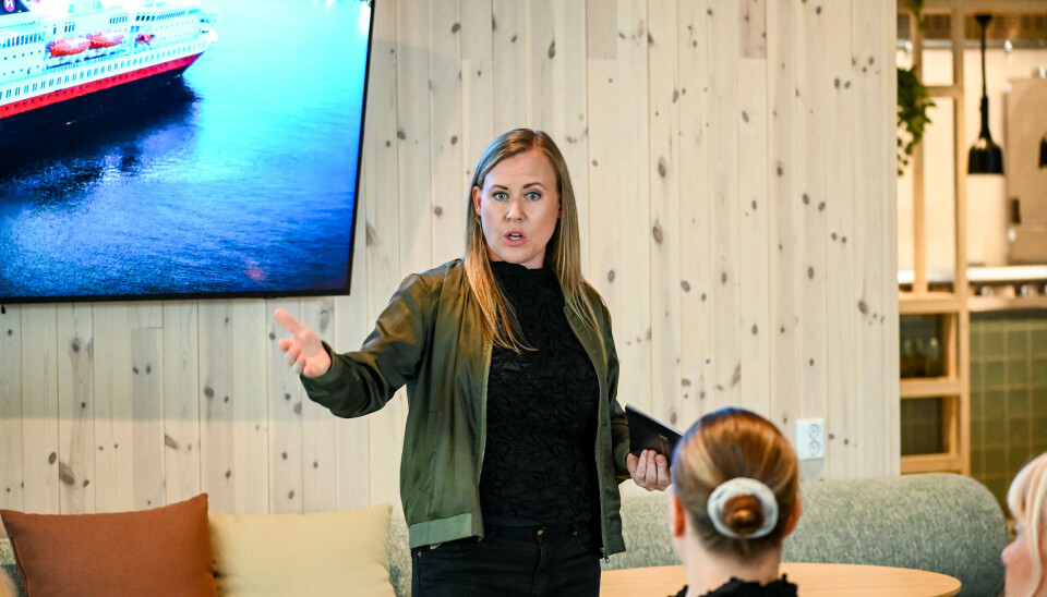 Lene Vågslid, barne- og familieminister på Poppel på Campus Kristiansund.