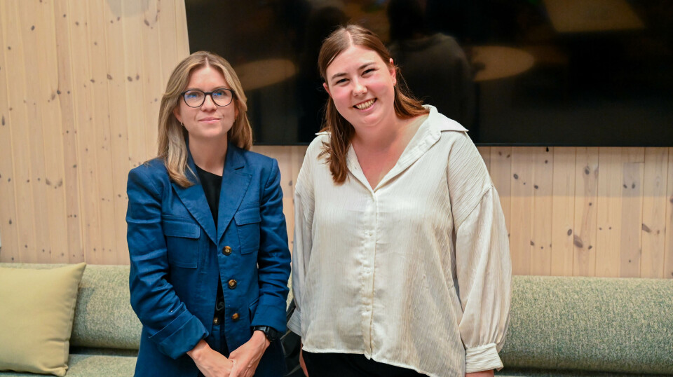 Sissel Kruse Larsen (statssekretær i Finansdepartementet) og Astrid Hoem (statssekretær i Klima- og miljødepartementet)
