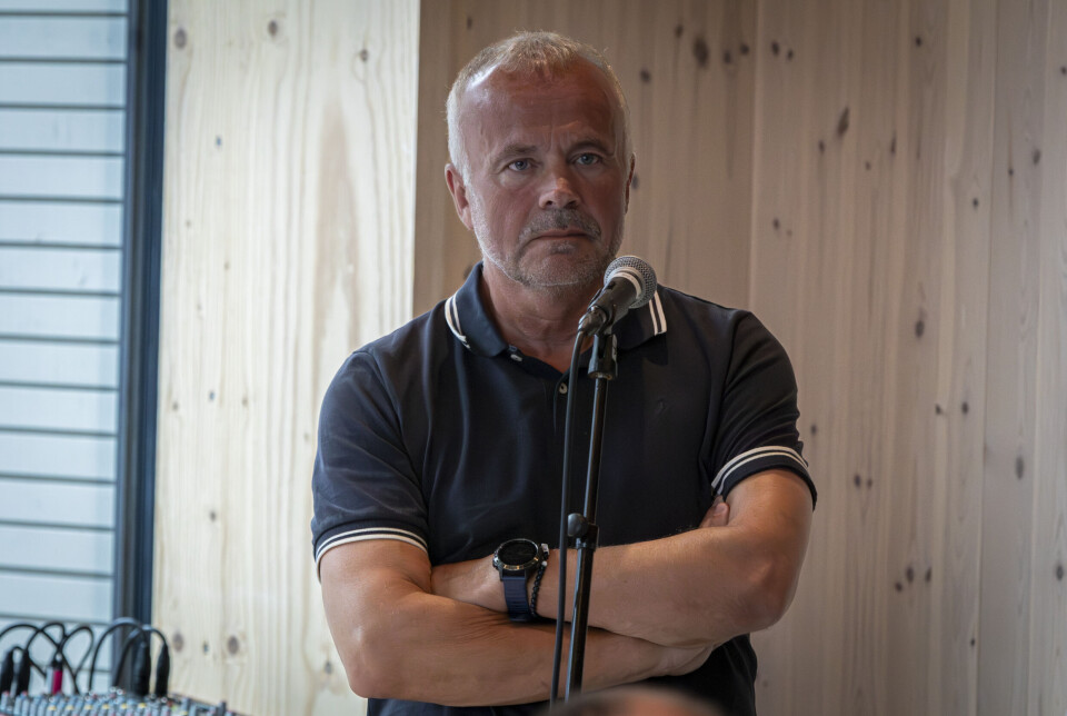 Ordfører Kjell Nergaard under det åpne møtet på Campus.