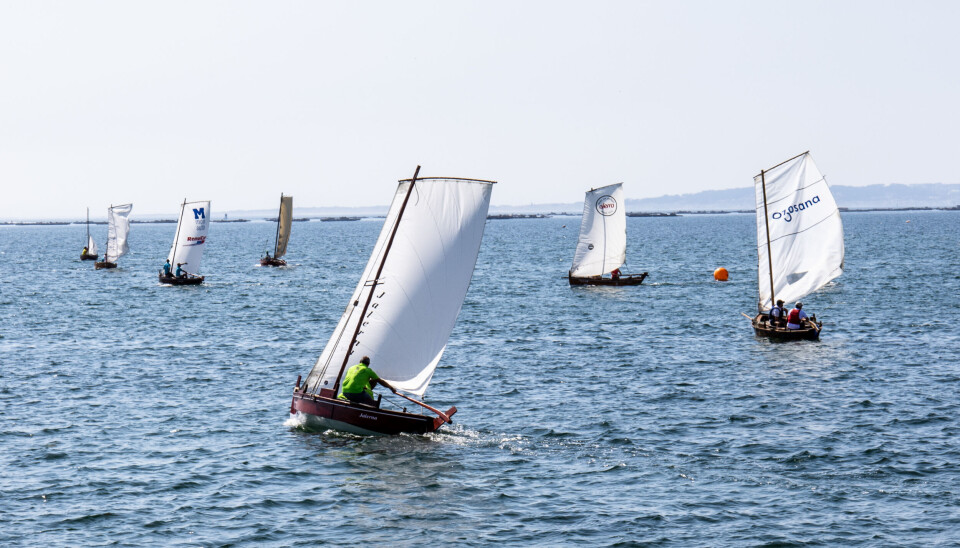 FESTIVAL: Tradisjonsbåter konkurrerer i regatta under festivalen i Cambados.
