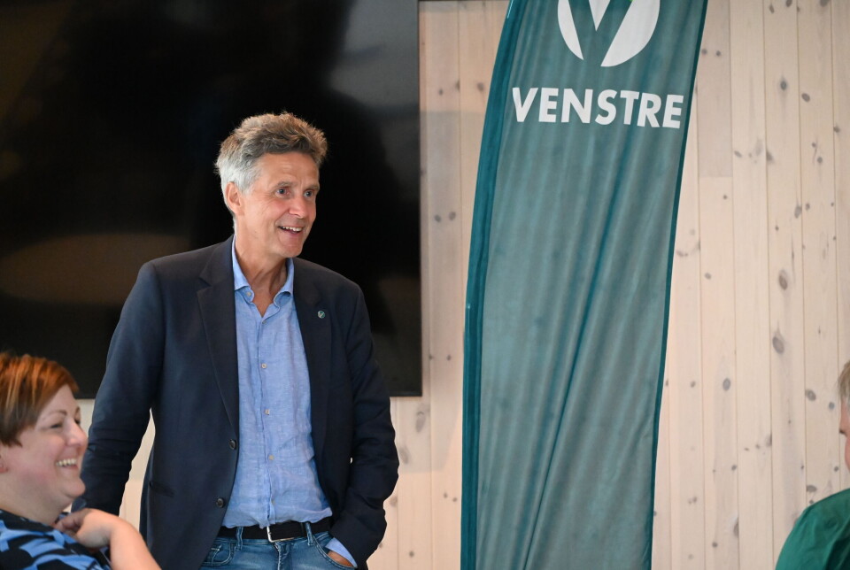 Erik Rolfsen (V) under medlemsmøtet 6. august 2025.