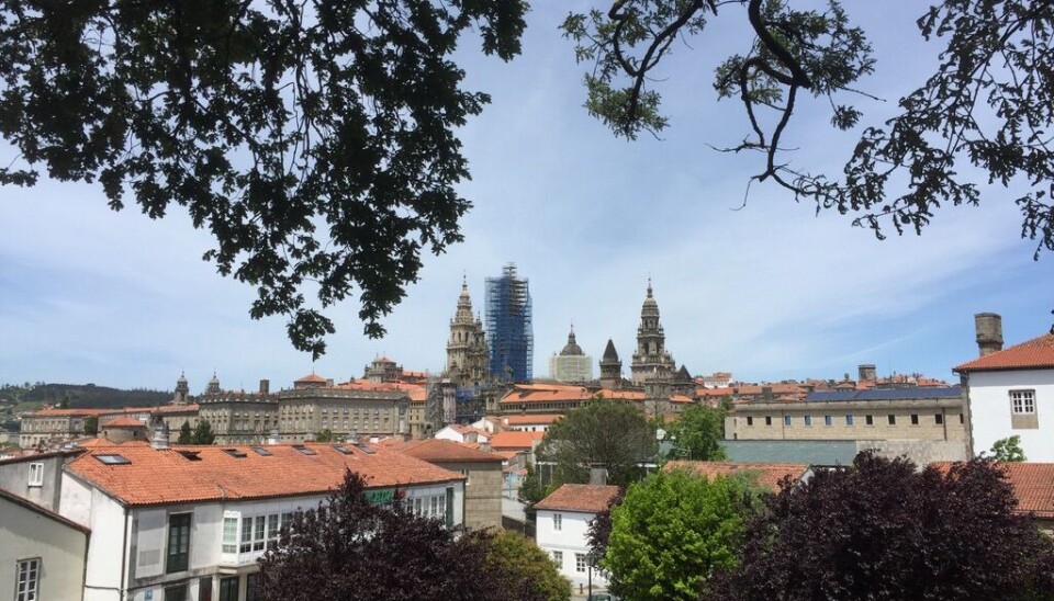 Utsikt over Santiago de Compostella.