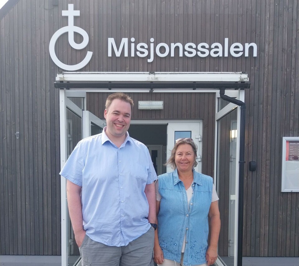 Pastor Lars-Petter Ødegård og styreleder Brit Tronhuus
