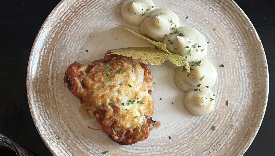 Fin anretning på caramelizadoen.