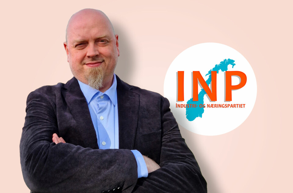 Vegar Kristiansen Vaag, 1. kandidat for Industri- og Næringspartiet i Møre og Romsdal.