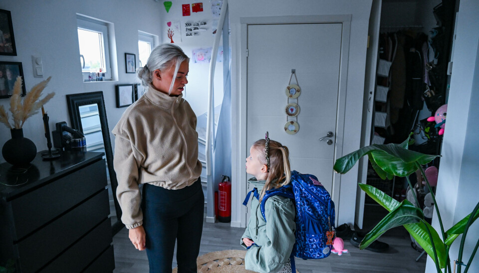 Therese og Aleah er klare for turen.