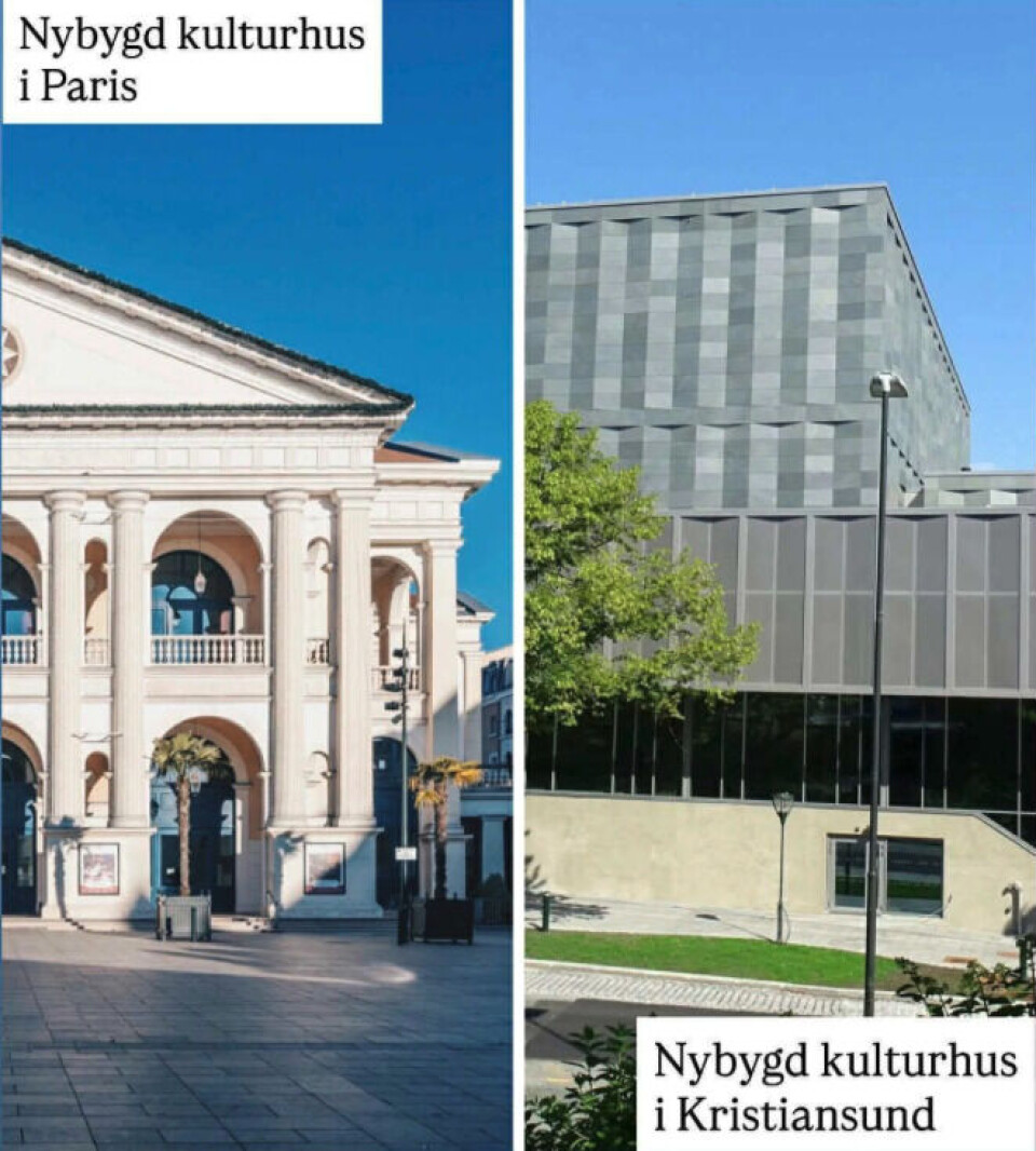 Skjermbilde fra Facebook gruppa Arkitekturopprøret Kristiansund.