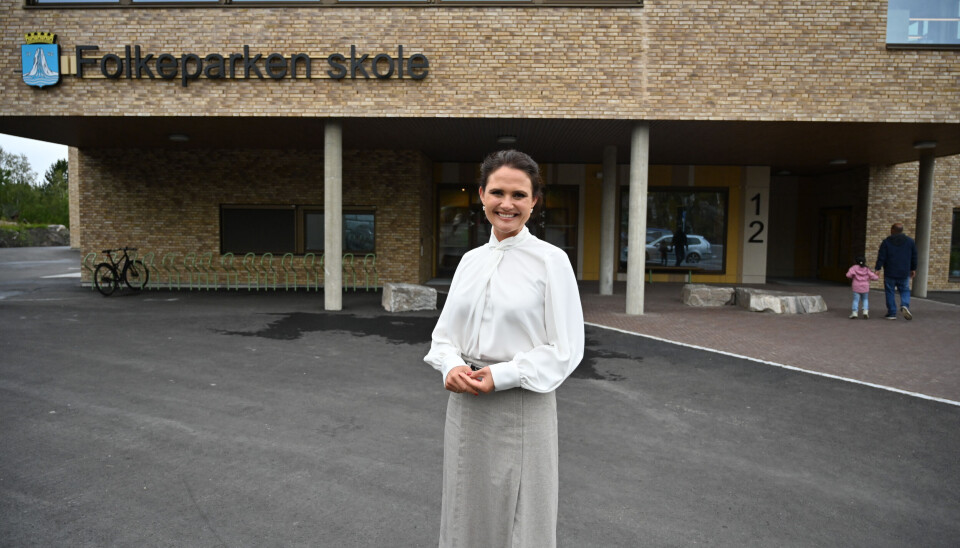 Kunnskapsminister Kari Nessa Nordtun etter besøket på Folkeparken skole.