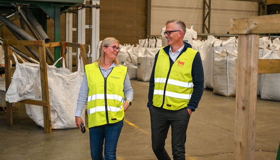 Line Karlsvik (SVs 1. kandidat i Møre og Romsdal) og Ronny Ervik (Norner).