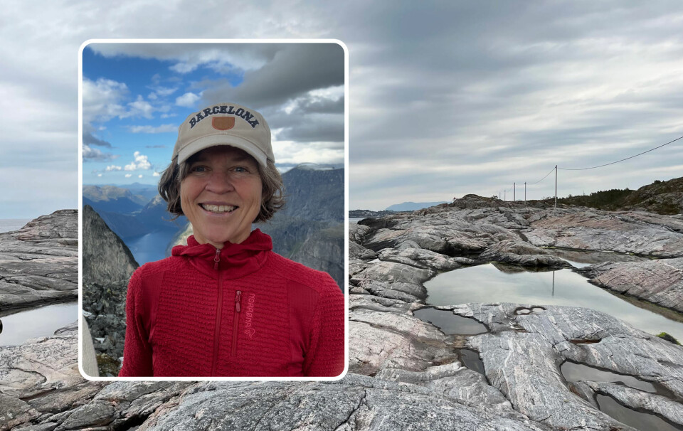 Utbygging av Tøfta vil være en miljømessig katastrofe, mener Naturvernforbundet i Kristiansund og Averøy. Innfelt i bildet er Astrid Straumbotn, leder av Naturvernforbundet i Kristiansund og Averøy.