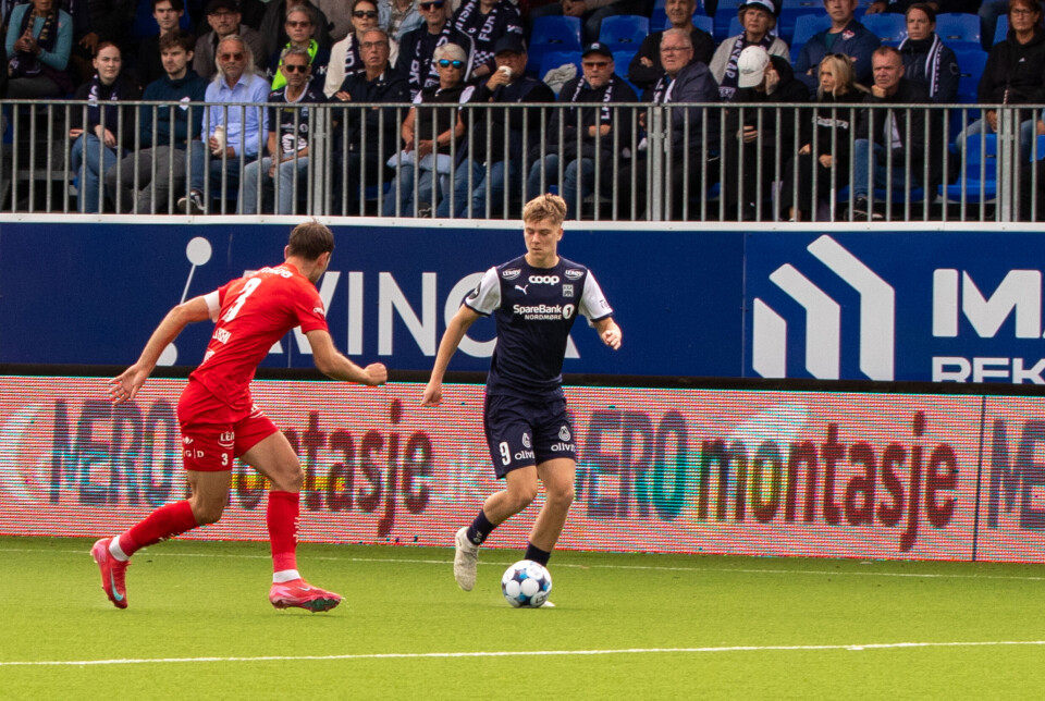 Sander Kilen i aksjon mot Brann.
