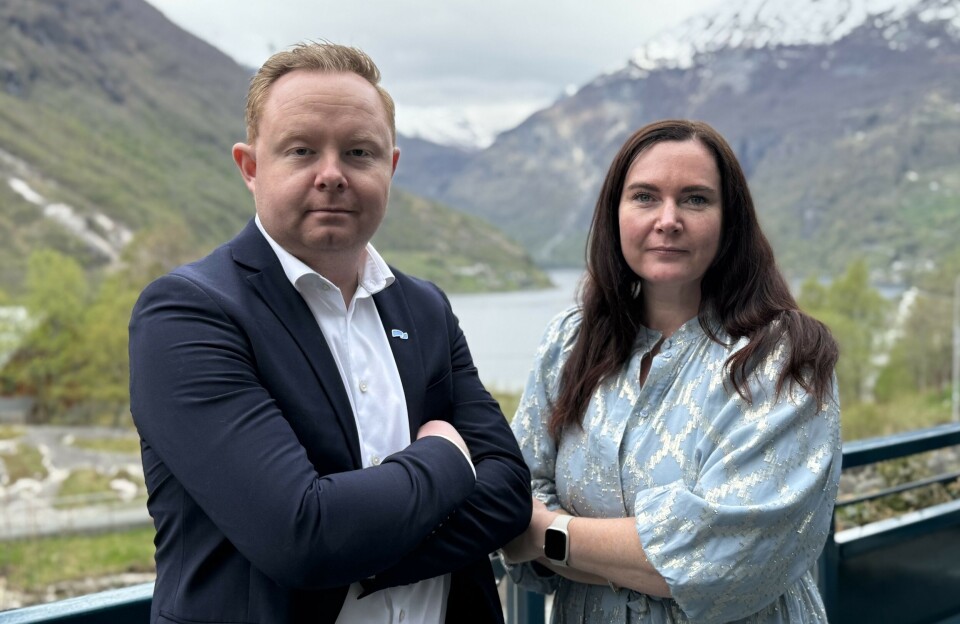Carl-Henrik Myrseth Moltumyr (2. kandidat, for Høyre i Møre og Romsdal) og Monica Molvær (1. kandidat, for Høyre i Møre og Romsdal)