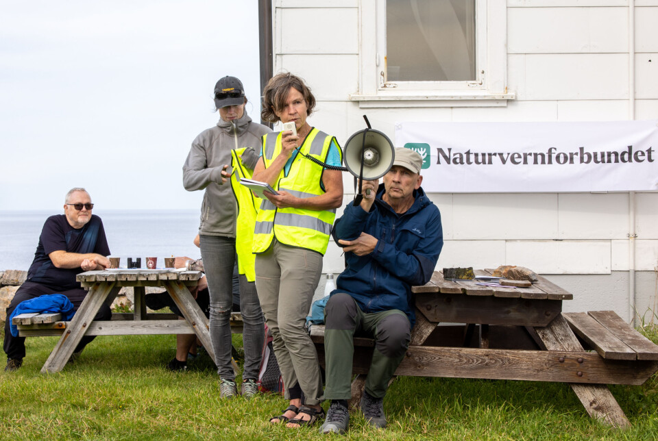 Astrid Straumbotn var tydelig på Naturvernforbundets krav om at utbyggingen må stoppes og at området tilbakeføres til LNF-formål.