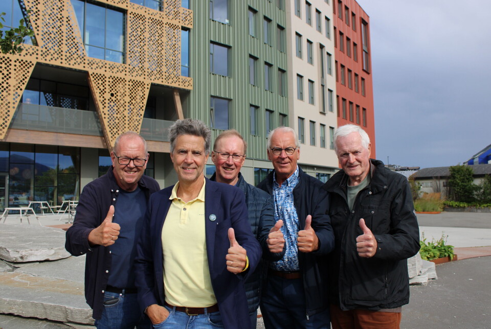 Fra venstre. Pål Farstad, Erik Rolfsen, Leif Helge Kongshaug, Iver G. Nordseth og Jarle Haga.