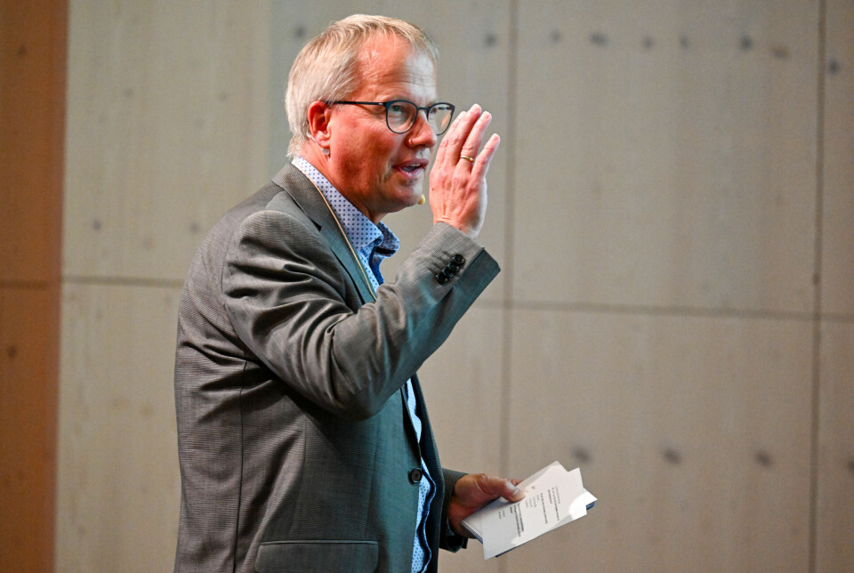 Sjefredaktør Ole Knut Alnæs fra Tidens Krav ledet debatten på Campus mandag 1. september.
