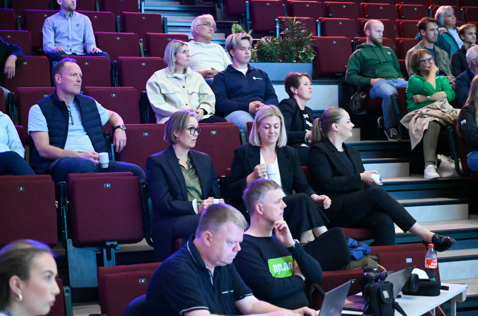 Tilskuere under valgkampdebatten på Campus mandag 1. september.