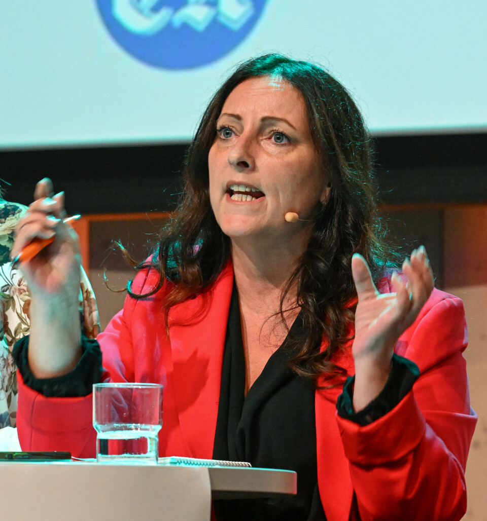 Berit Tønnesen fra Arbeiderpartiet under valgkampdebatten på Campus mandag 1. september.