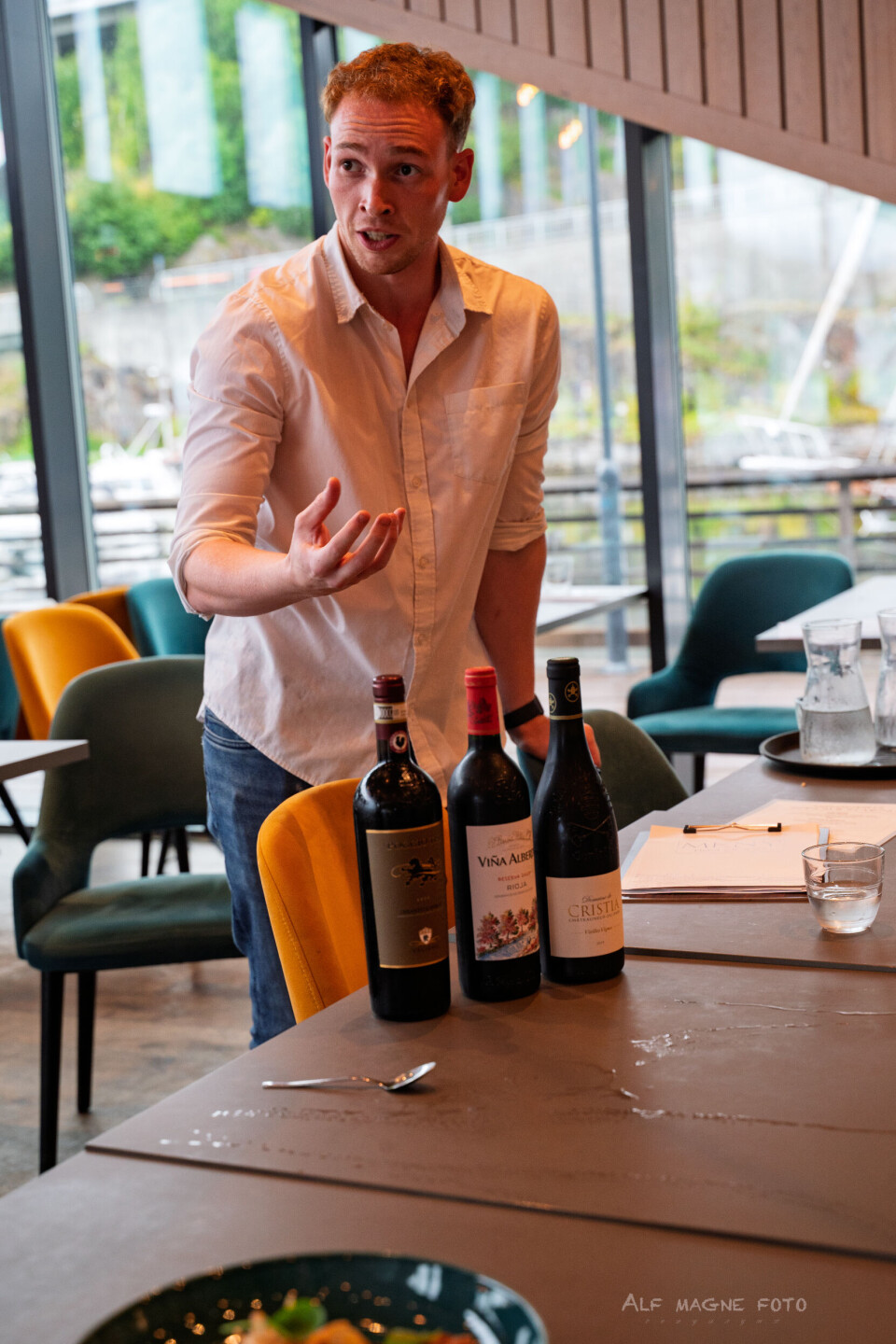 Mats Olai Husøy (25) er restaurantsjef hos Kranaskjæret Restaurant og Catering AS.