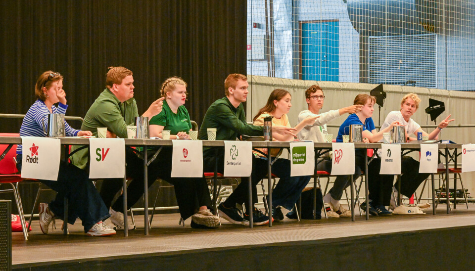Fra skolevalgdebatten hos Kristiansund videregående skole tirsdag 2. september 2025.