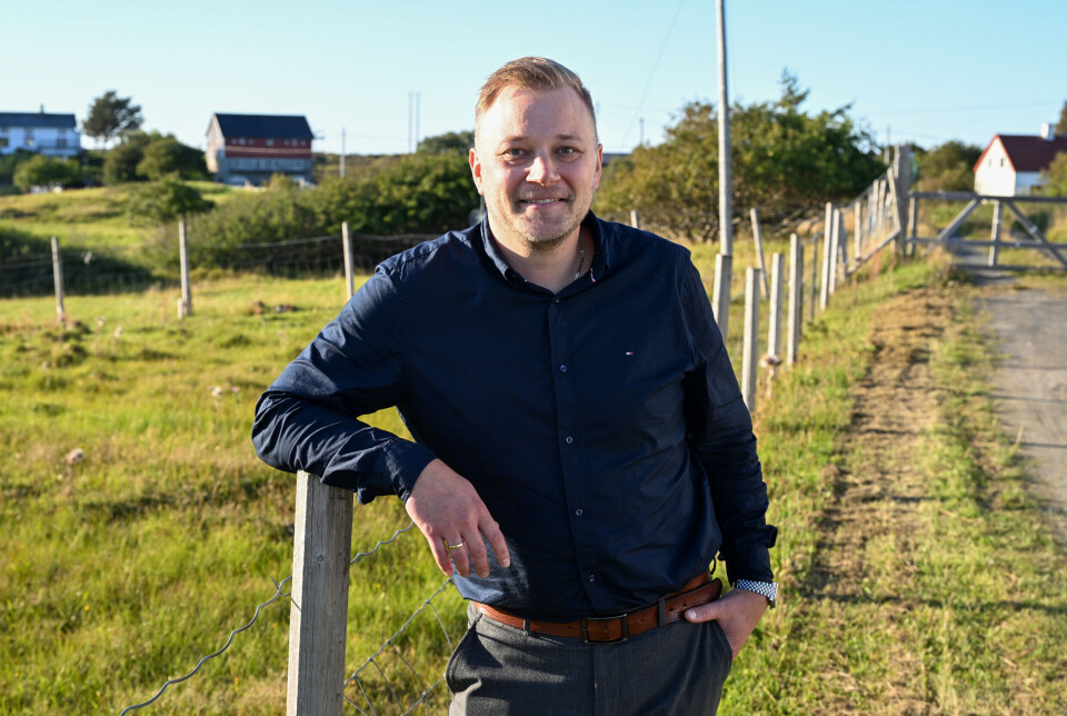 Styreleder Jørgen Iversen Lie i Smøla Næringsforening under Smølakonferansen 2025.