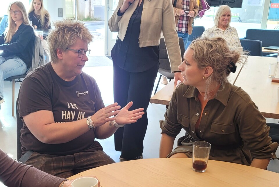 Lille Andersen i samtale med Karianne Oldernes Tung.