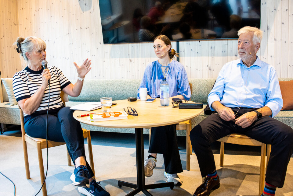 Fra venstre: Trude Dragseth Marsten, Ina Libak og Sigbjørn Johnsen.