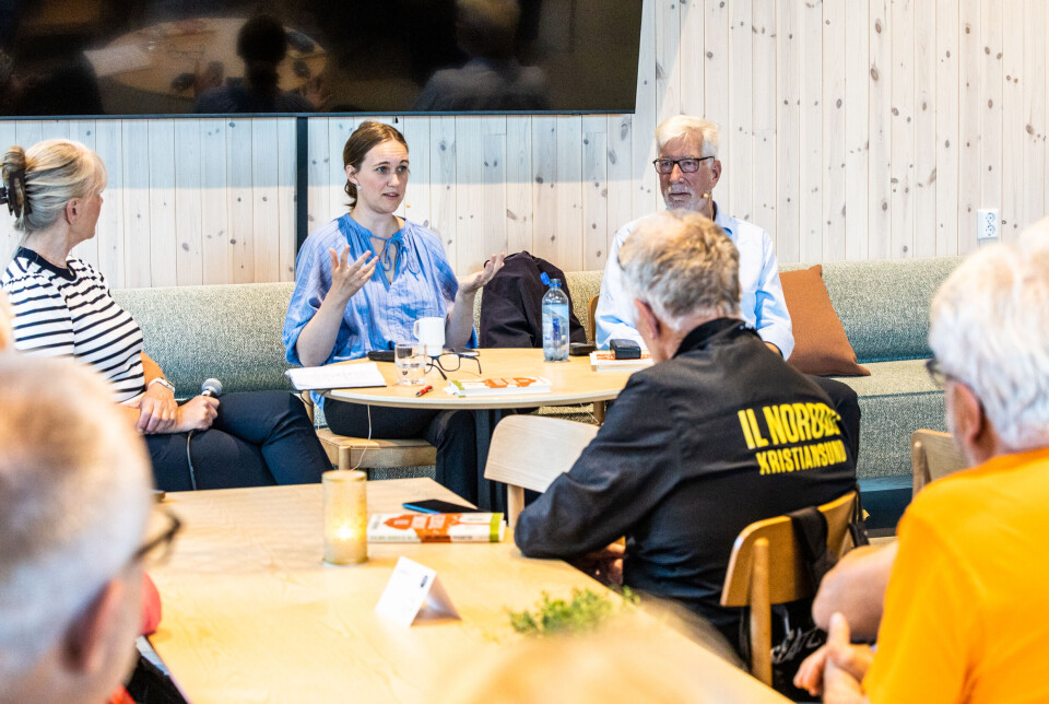 Fremst fra venstre: Trude Dragseth Marsten, Ina Libak og Sigbjørn Johnsen.