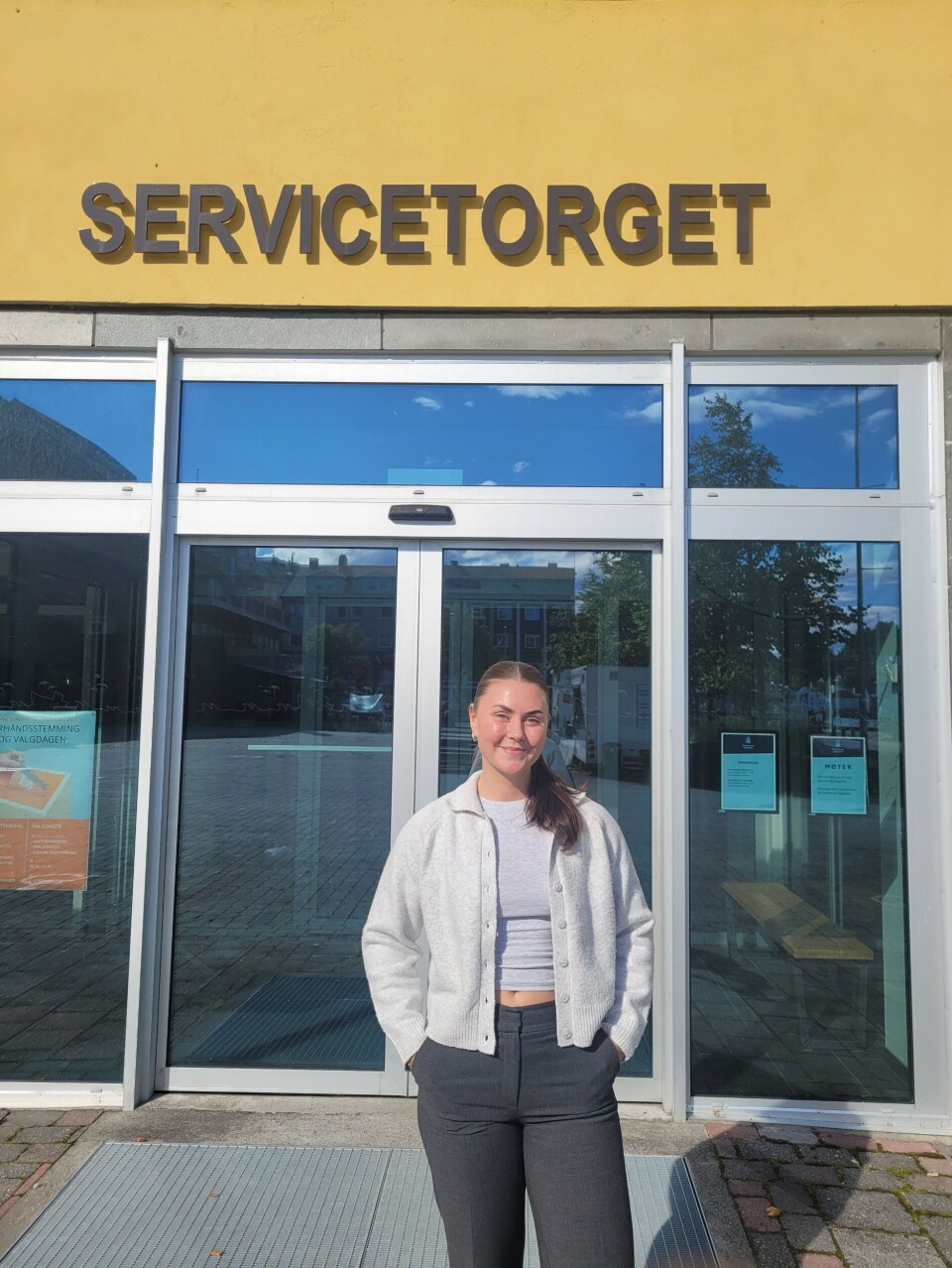 Andrea Hasselø Aasgård jobber på Servicetorget i Kristiansund kommune.