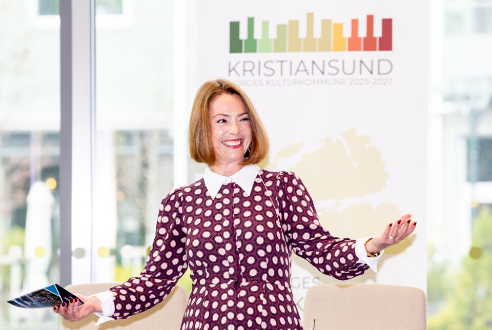 KULTURKOMMUNE: Toril Skram presenterer Kristiansund som Norges kulturkommune frem til 2027.