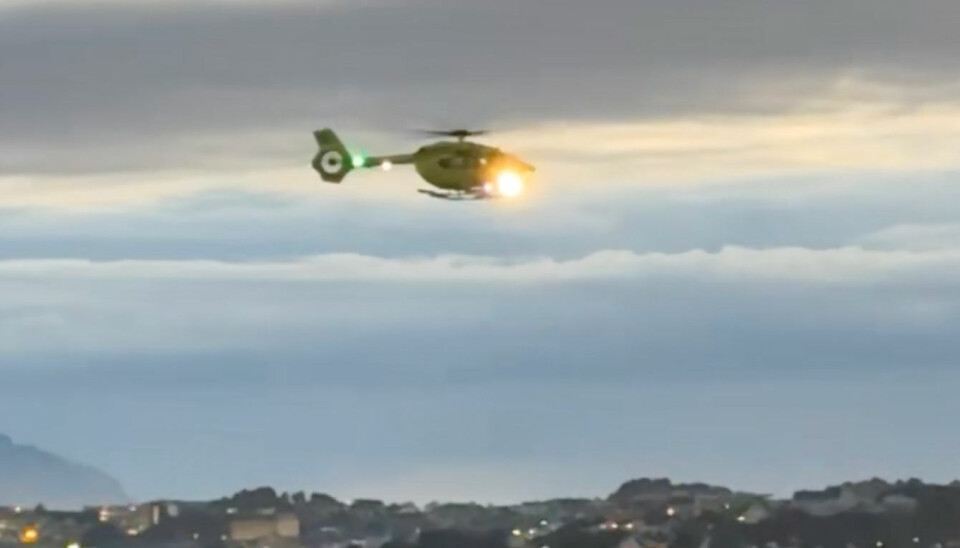 Ambulansehelikopter fredag kveld 5. september 2025 i Kristiansund. SKAL IKKE BRUKES I ANDRE SAMMENHENGER! (JB)