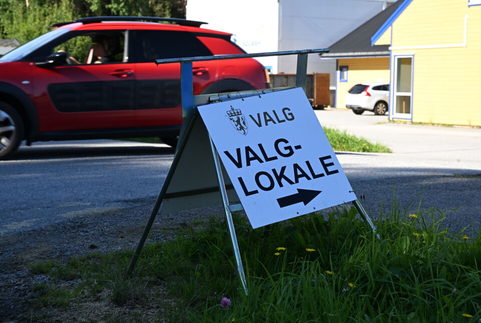 Valglokale Dahlehallen. FOTO: JOHN BERGE