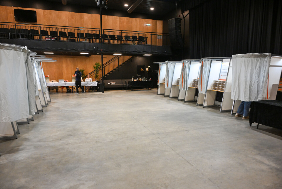 Valglokalet på Kirkelandet var på Kulturfabrikken.