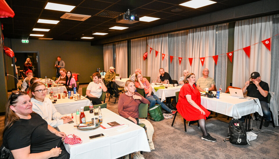 Mange glade medlemmer av Rødt.