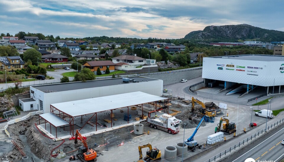 McDonald's under bygging på Løkkemyra. Foto: Per Kvalvik, Snøhetta Data