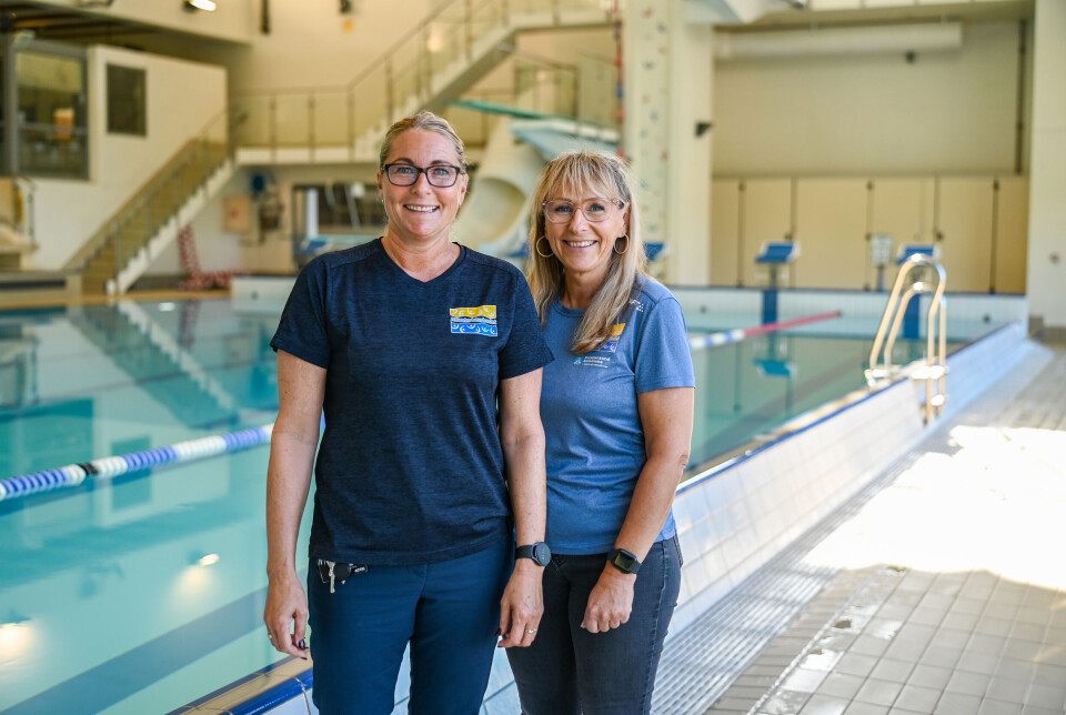Siv-Grete Sponås (Avdelingsleder Atlanten idrettspark) og Ingrid Aspehaug (avdelingsleder kafe)