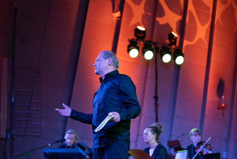 Svein Tindberg formidlet tekstene i åpningsforestillingen av Festspillene i Kristiansund.