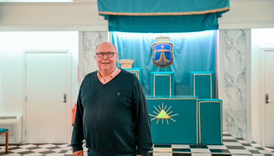 Ordførende mester Karstein Erling Holm. (Leder i Frimurerlogen Syvstjernen i Kristiansund)