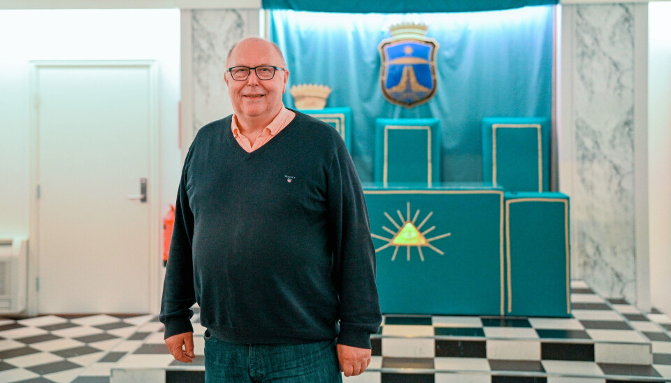 Ordførende mester Karstein Erling Holm. (Leder i Frimurerlogen Syvstjernen i Kristiansund)