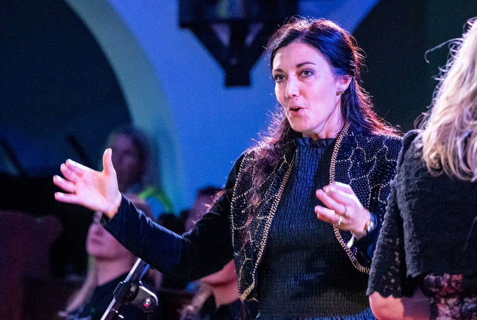 Dirigent Eva Holm Foosnæs.