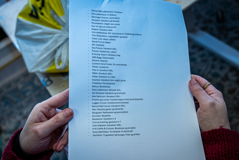 Liste over noen av mange bedrifter som har stilt opp.