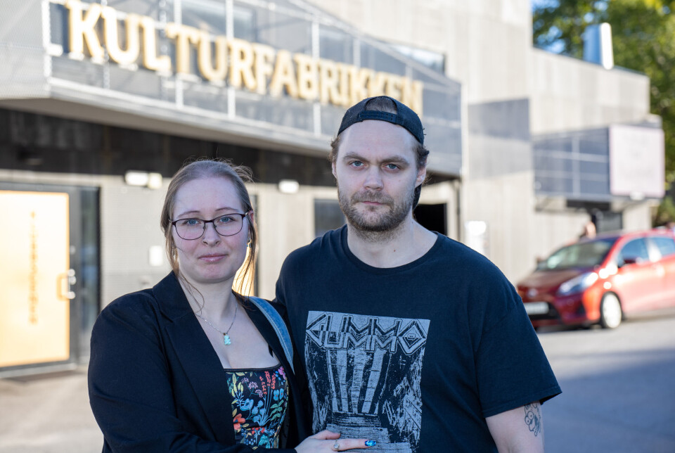 Paret Lis Meistad og Niklas Grimsmo Mortensen står bak arrangementet «Kultur for Palestina».