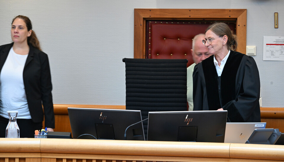 Nordmøre og Romsdal tingrett. Dommer Toril Wirkola Karlsen (t.h.).