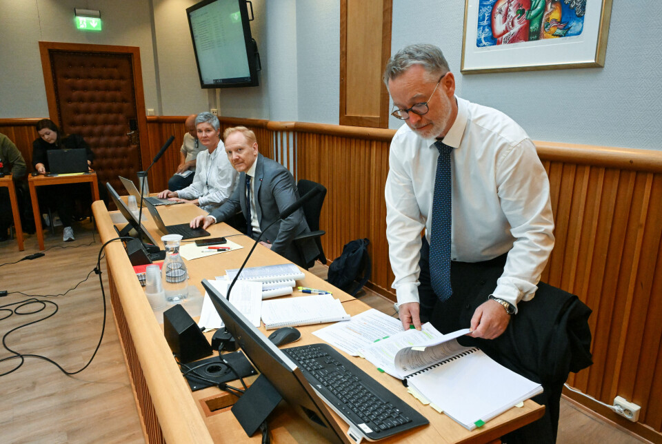 Nordmøre og Romsdal tingrett. F.v.: bistandsadvokat for barna, Inger Grete Lundemo (Advokatfirmaet Lundemo DA), bistandsadvokat for moren, Kenneth Andre Leren (Advokathuset Kristiansund) og statsadvokat Jogeir Nogva fra Møre og Romsdal Statsadvokatembeter.
