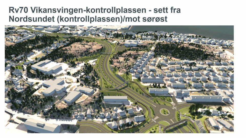 Delprosjekt to er det største i Bypakke Kristiansund og berører Rv70 Vikansvingen til Kontrollplassen.