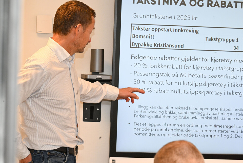 Bypakke Kristiansund-møte torsdag 2. oktober 2025. Kristian Steinshylla, administrerende direktør for Vegamot AS